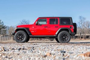 Jeep Wrangler Unlimited Suspension Lift Kit - Front + Rear - Rough Country - 2.5 Inch Lift Kit | Spacers | N3 - '18-'23